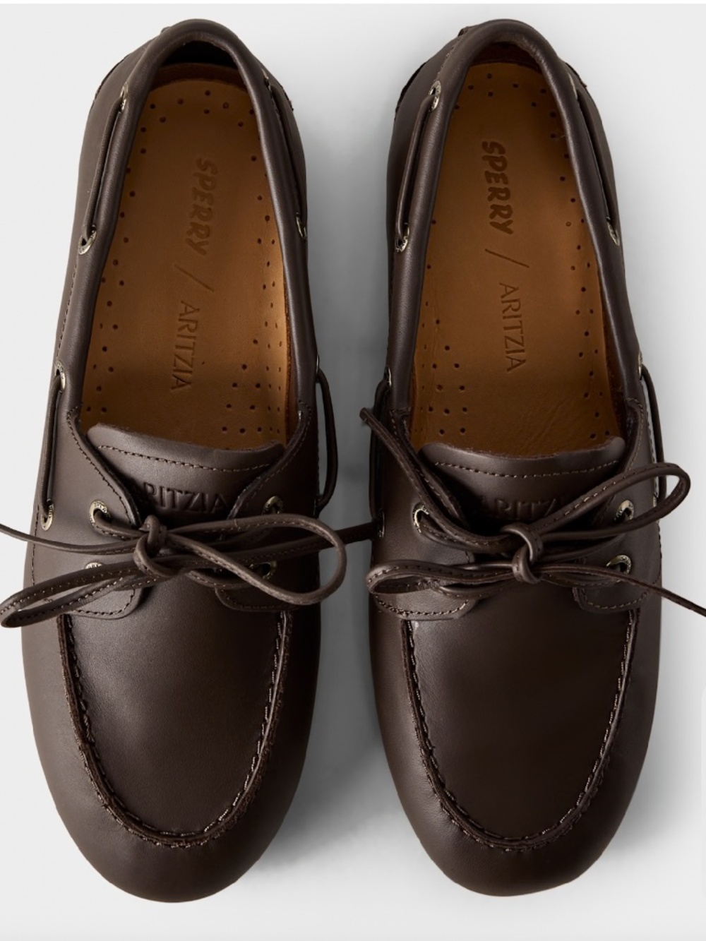 NIB Aritzia Sperry Slim Leather Boat Shoe - Size 8